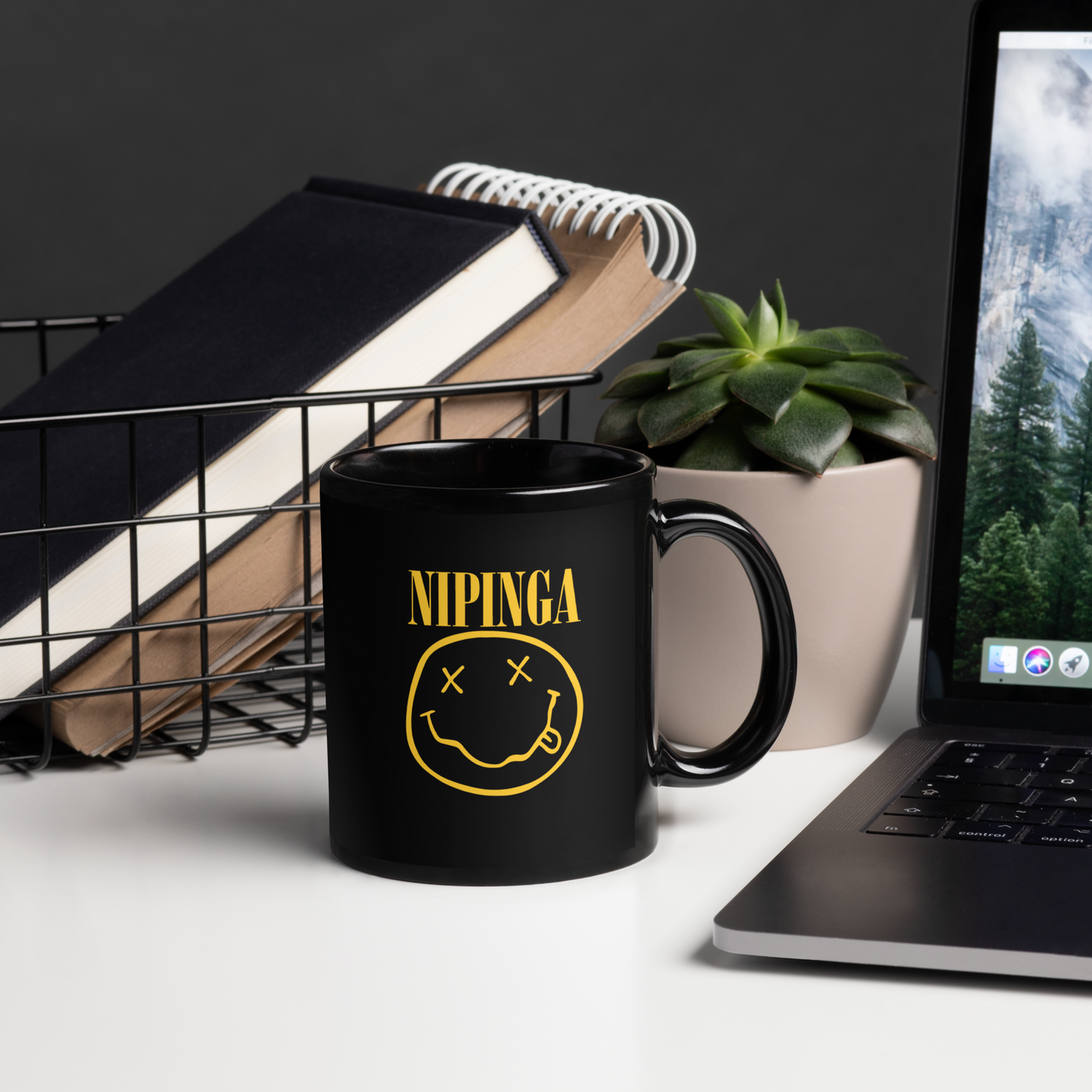 NIPINGA Mug – Nirvana-Inspired Ceramic Mug