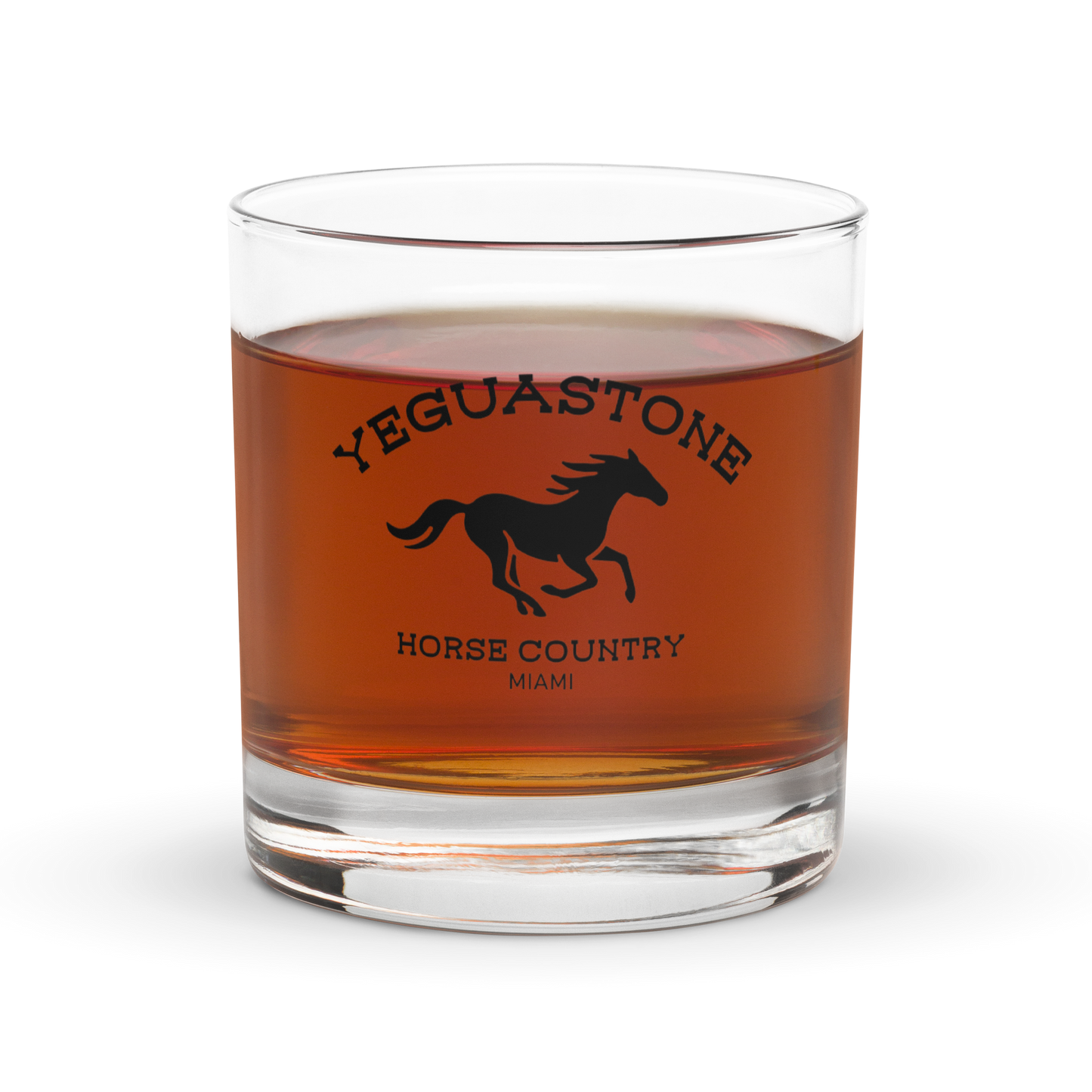 Yeguastone Rocks Glass – Horse Country Edition